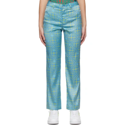 Maisie Wilen Blue & Green Nebula Trousers