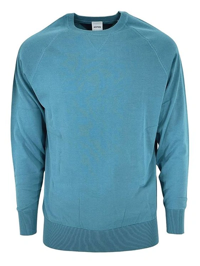 Aspesi Cotton Sweater In Light Blue