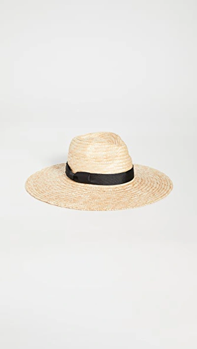 Lack Of Color The Spencer Wide Fedora In Natural