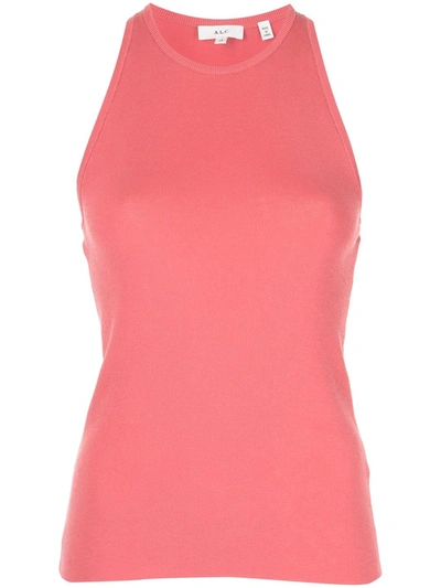 A.l.c Nello Sleeveless Knitted Top In Pink