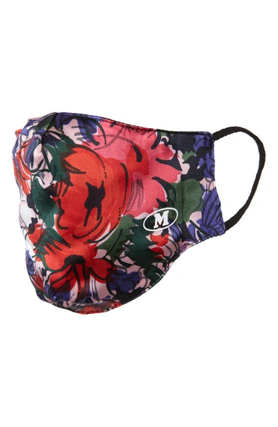 Missoni Adult Floral Print Silk Face Mask In Red Floral