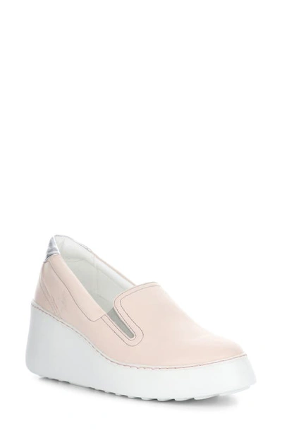 Fly London Deca Wedge Sneaker In Rose Mavick