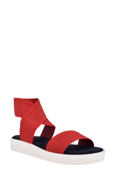 Tommy Hilfiger Women's Springi Stretch Ankle Wrap Sandals