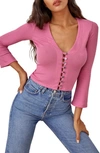 Reformation Gellar Crop Top In Candy