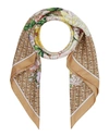 Burberry Floral Bouquet Archive Large Square Scarf In Archive Beige