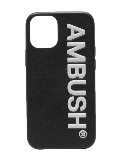 Ambush Logo-embossed Iphone 12 Mini Case In Black Tofu