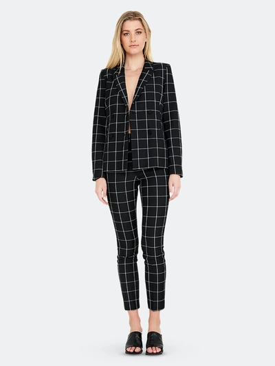 Bardot London Check Blazer In Black Check