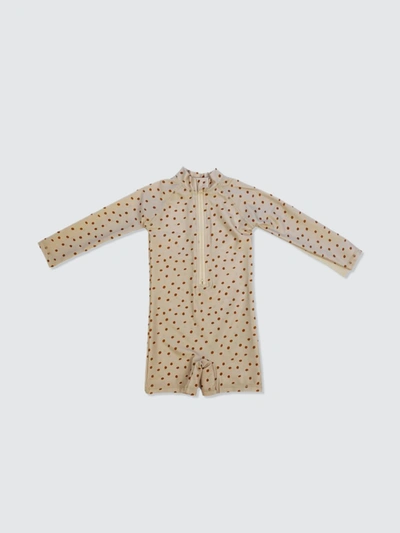 Ollie + Squish Babies'  Mali Suit In Brown
