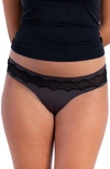 Uwila Warrior Vip Thong With Lace In Black