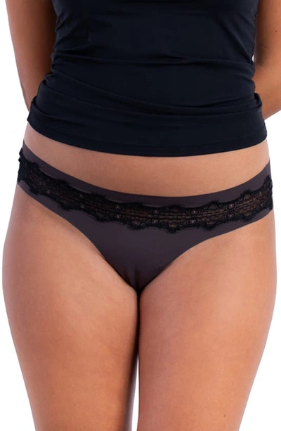 Uwila Warrior Vip Thong With Lace In Black