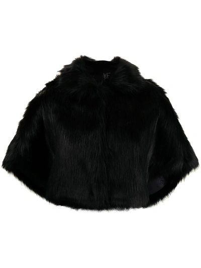 Unreal Fur Nord Faux-fur Cropped Cape In Black