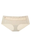 Uwila Warrior Happy Seams Lace Trim Seamless Briefs In Smoke Grey