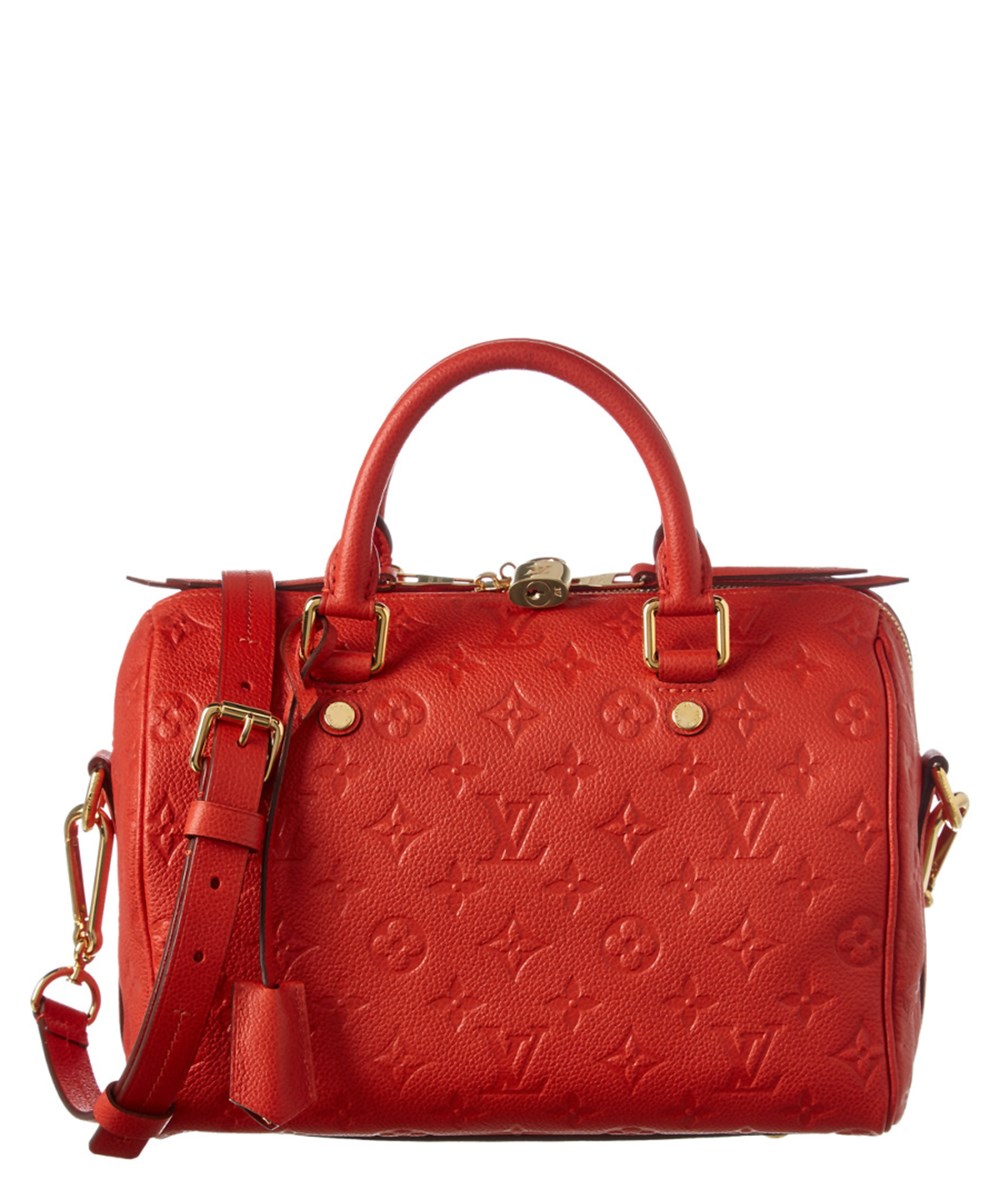 Louis Vuitton Cherry Monogram Empreinte Leather Speedy 25 Bandouliere ...