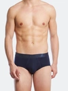 2(x)ist Pima Cotton Contour Pouch Brief In Blue