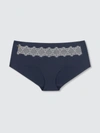 Uwila Warrior Seamless Underwear | Happy Seams With Contrast Lace In Blue