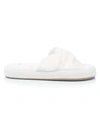 Skin Knotted Terry-cotton Slippers In White