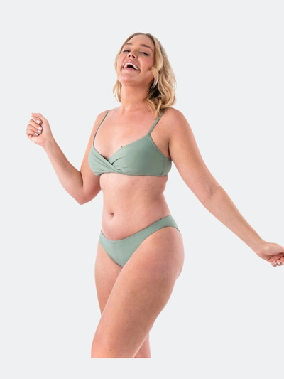 Bromelia Swimwear Pantanal Bikini Top In Green