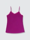 Uwila Warrior Soft Silks Lace-trim Camisole In Purple
