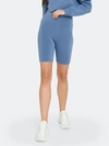Grey Lab Biker Shorts In Blue