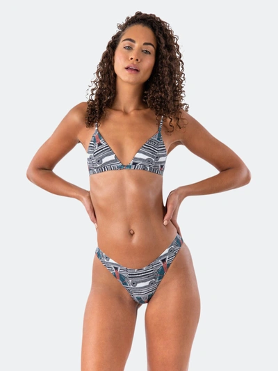 Bromelia Swimwear Valentina Bikini Bottoms In Grey