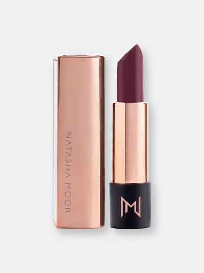 Natasha Moor Silk Suede Lipstick Indestructible In Purple