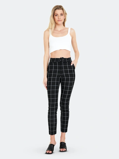 Bardot London Check Pant In Black Check