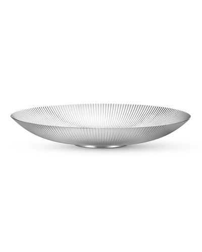 Georg Jensen Bernadotte Low Bowl In Stainless Steel