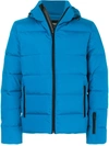 Fendi Monster Quilted-down Jacket In Teal