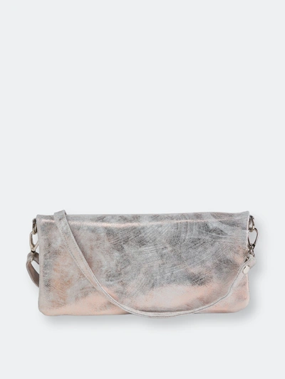 Cofi Crystal Cross Body: Rose Gold White