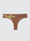 Uwila Warrior Vip Thong With Decals In Brown