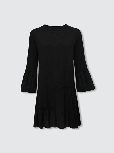 Secret Language Gaia Mini Dress In Black