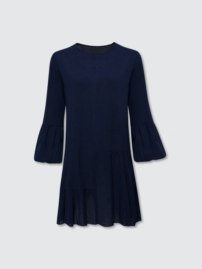 Secret Language Gaia Mini Dress In Blue