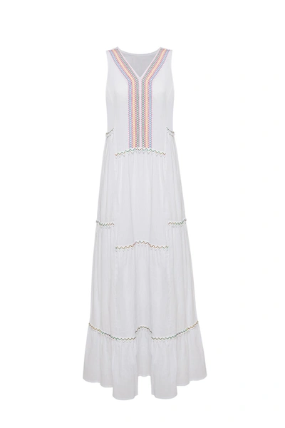 Secret Language Amalfi Maxi Dress In White