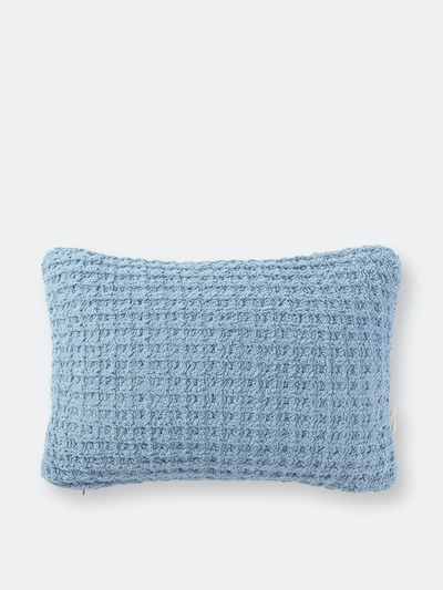 Sunday Citizen Snug Waffle Mini Pillow In Blue