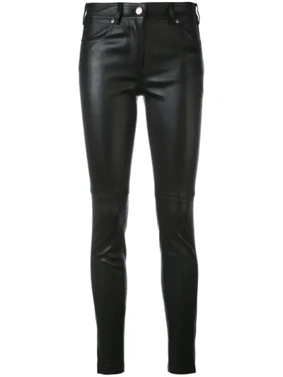 Givenchy Skinny Leather Trousers - Black