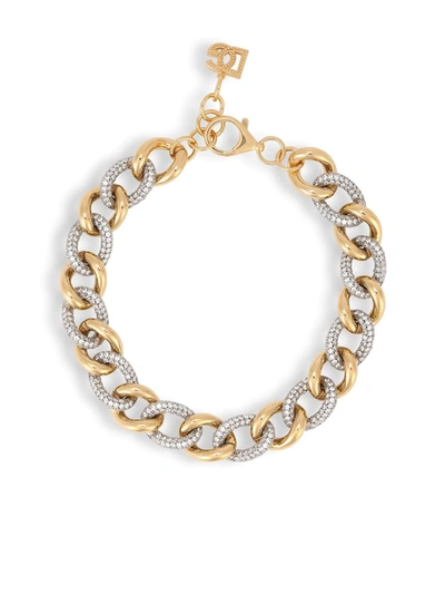 Dolce & Gabbana Curb Chain Choker In Gold