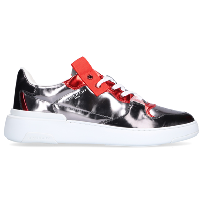 Givenchy Wing Panelled Low-top Sneakers In Grey