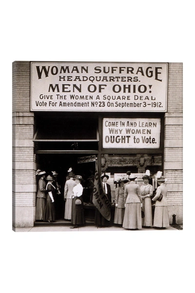 Icanvas The Woman's Suffrage Headquarters Of Ohio, 1912 By American Photographer Canvas Wall Art In Multi