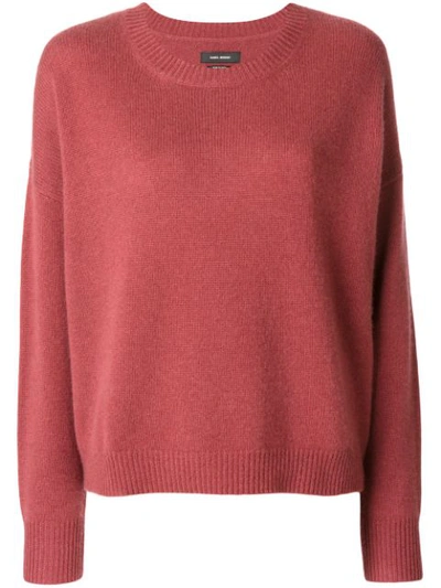 Isabel Marant Charis Round-neck Cashmere Sweater In Pink