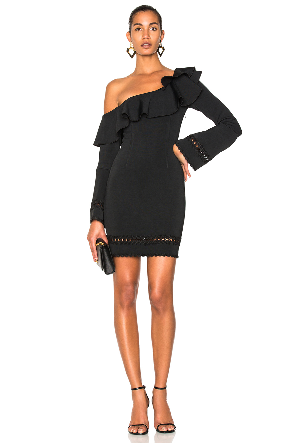nicholas one shoulder dress