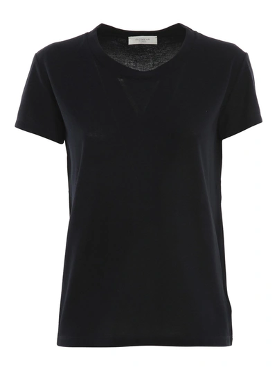 Slowear Zanone Pima Cotton T-shirt In Black