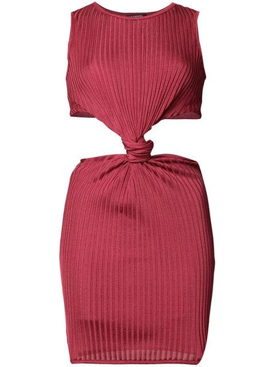 Balmain Ribbed Knotted Tank Dress