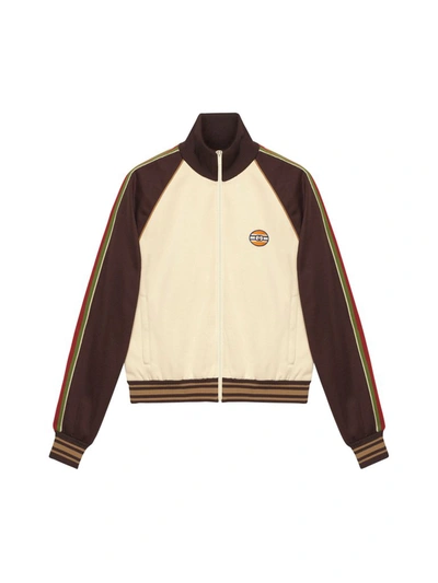 Gucci Technical Jersey Zip In Multi