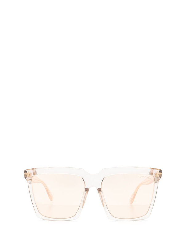 Tom Ford Eyewear Sabrina Oversized In Transparent Modesens