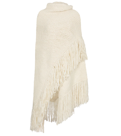 Gabriela Hearst Lauren Fringed Cashmere Wrap In Ivory