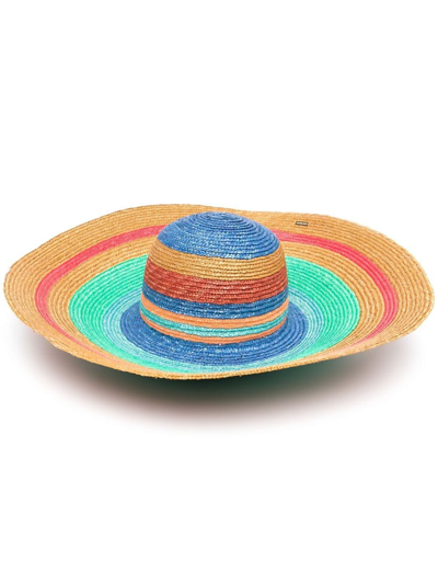 Missoni Striped Multicolor Straw Hat
