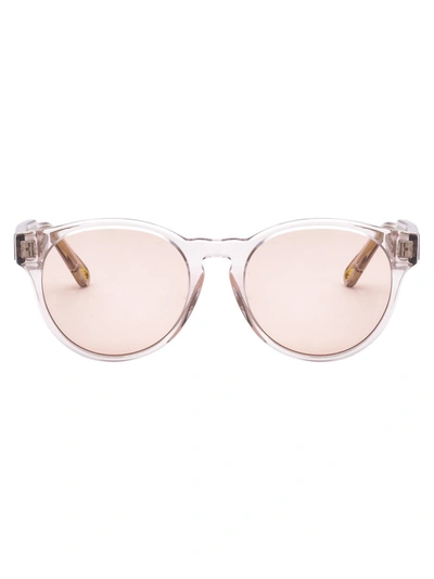 Chloé Round Frame Sunglasses In Transparent