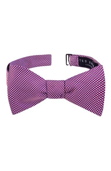 Ted Baker Natte Check Bow Tie In Red | ModeSens