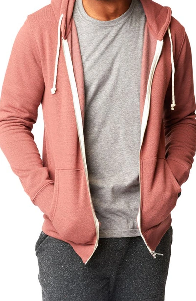 Threads 4 Thought Threads For Thought Trim Fit Heathered Hoodie In Pottery