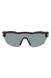 Nike Show X3 Elite 61mm Wraparound Sunglasses In Black / Silver